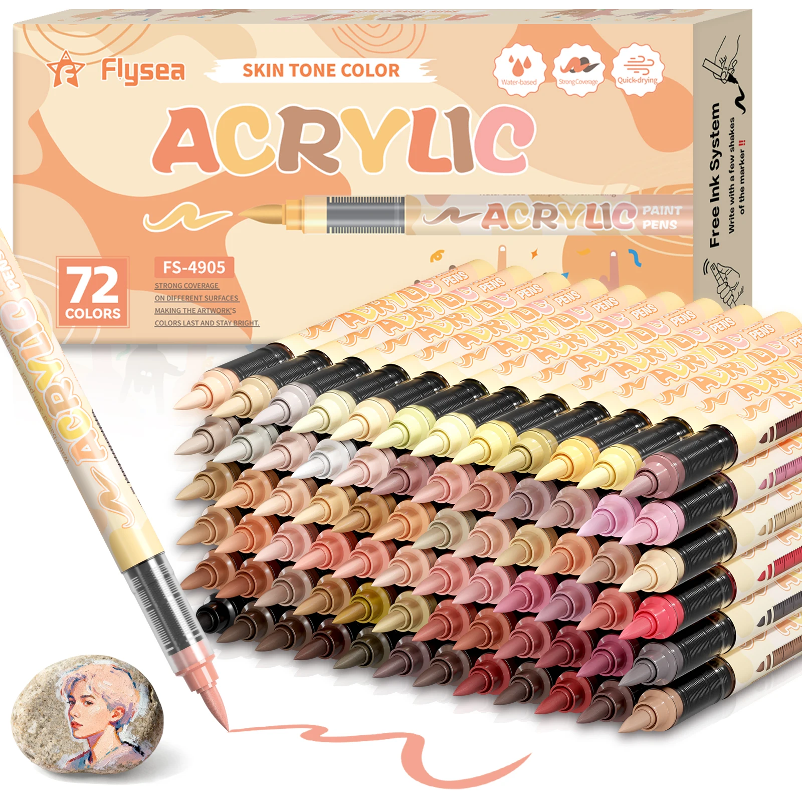 12-72 أقلام تلوين فنية بألوان  - مراجعة Paint Brush وسعره