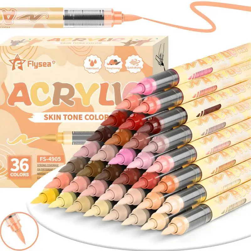 12-72 أقلام تلوين فنية بألوان  - مراجعة Paint Brush وسعره