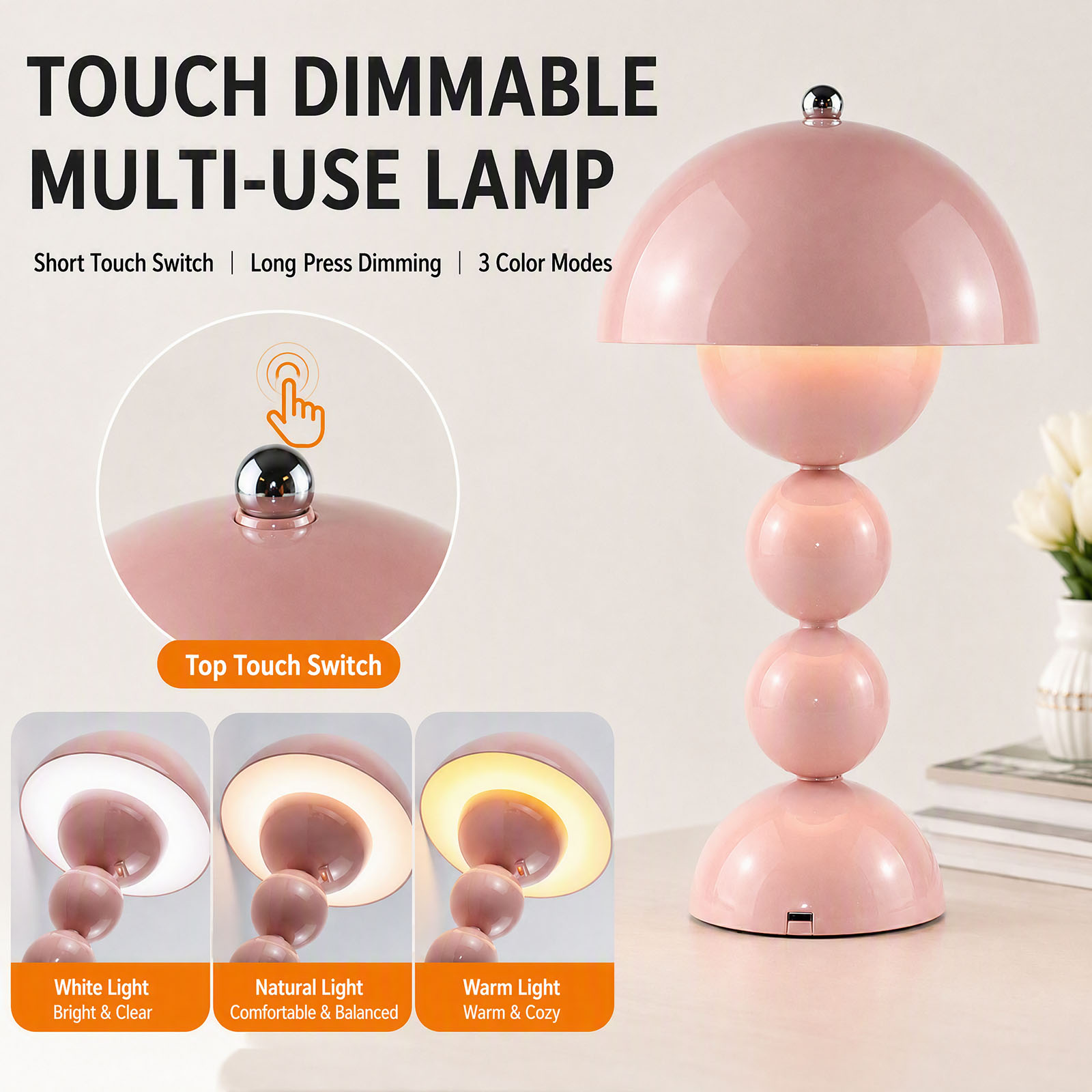 مصباح طاولة على شكل فطر بتصميم - مراجعة Light Switch وسعره
